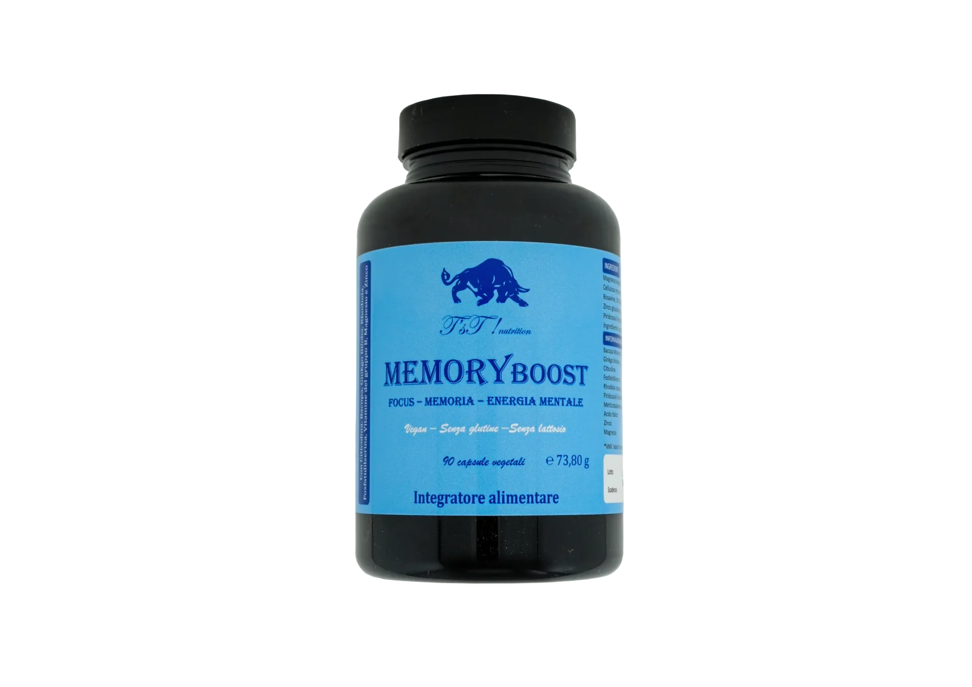 MEMORY BOOST (con Citicolina, Bacopa, Ginkgo Biloba, Rhodiola, Fosfatidilserina e micronutrienti essenziali)